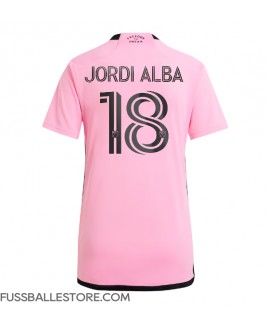 Günstige Inter Miami Jordi Alba #18 Heimtrikot Damen 2024-25 Kurzarm